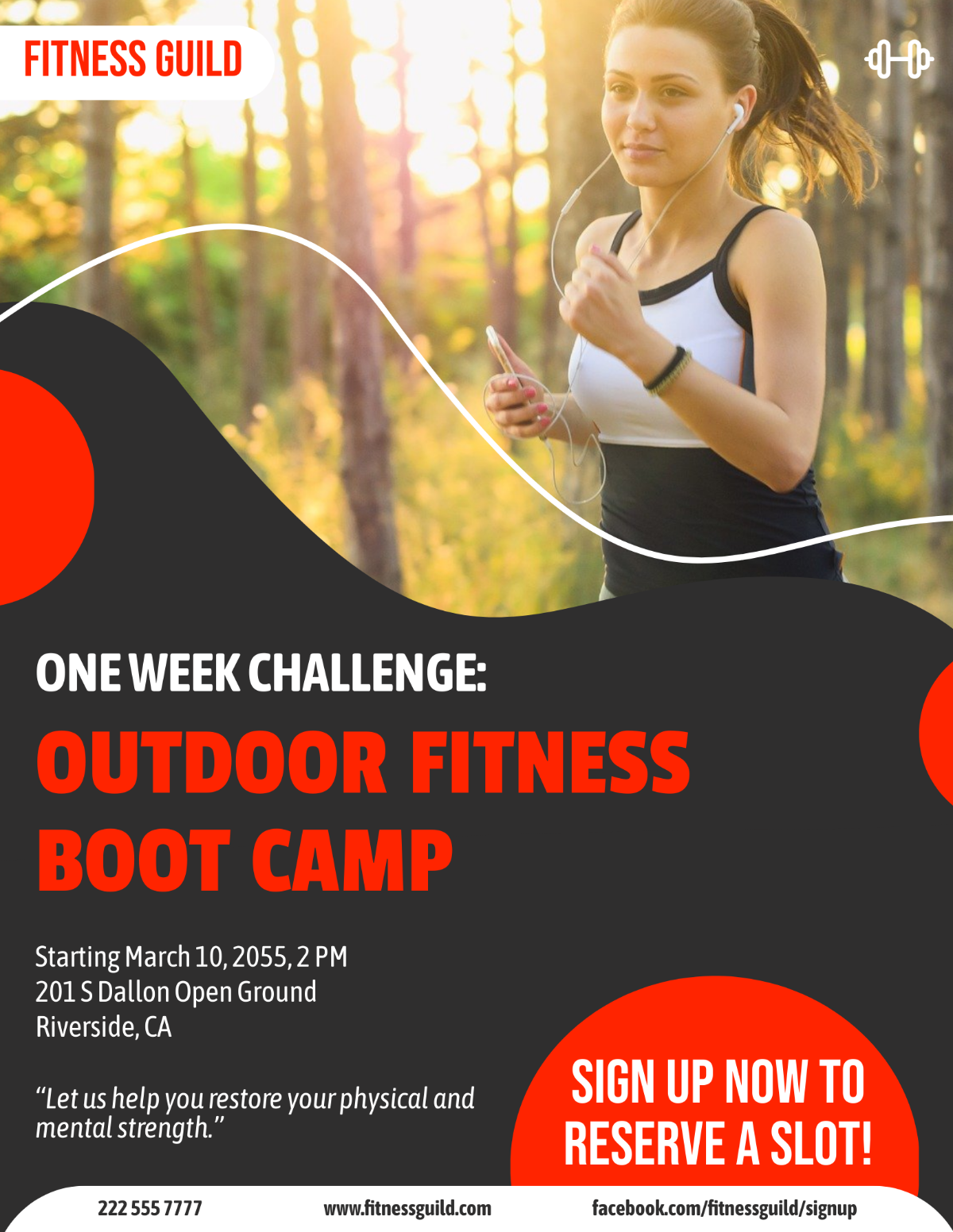 Outdoor Boot Camp Flyer Template - Edit Online & Download