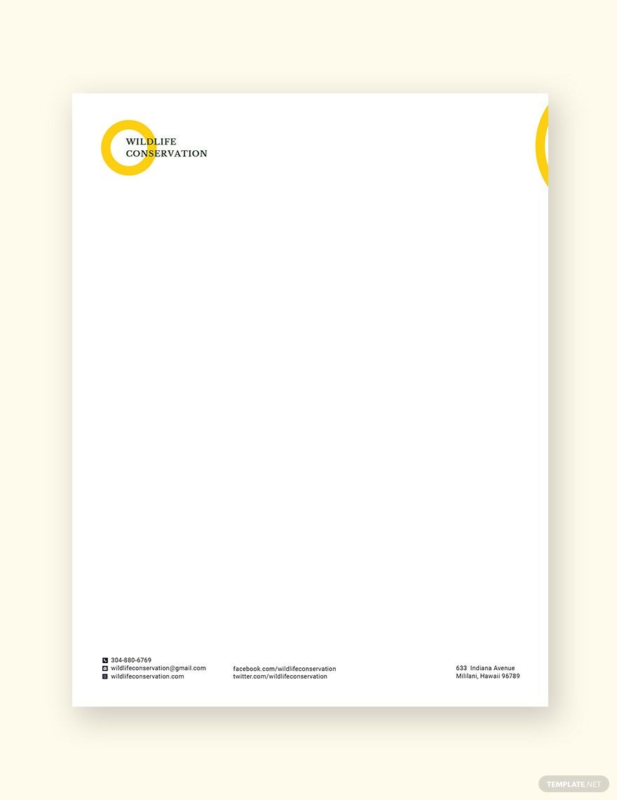 Non profit Letterhead Template in Word, Illustrator, PSD, Apple Pages, Publisher, InDesign