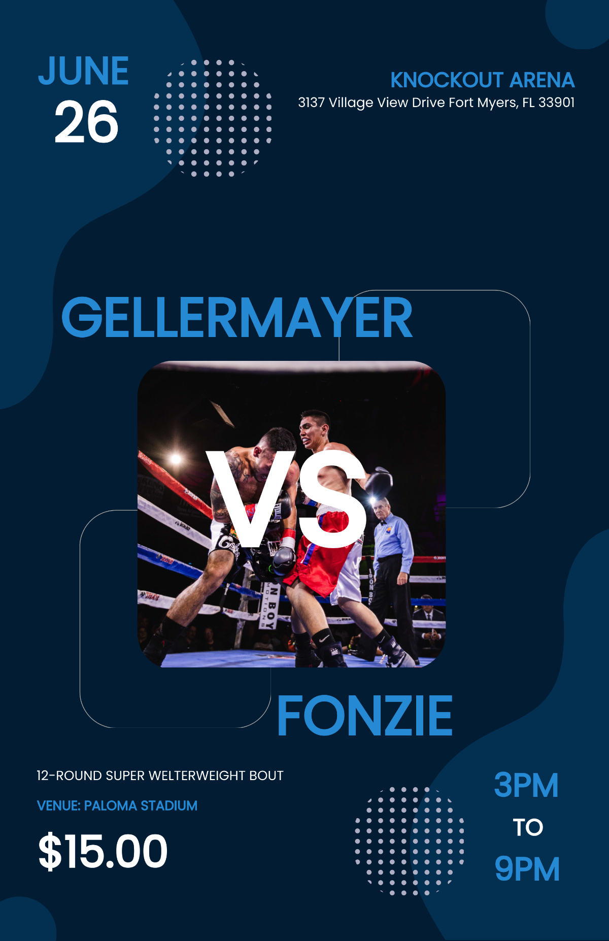 Creative Boxing Poster Template