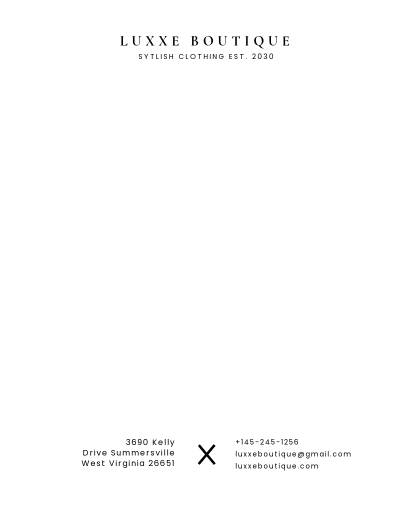 Simple Small Business Letterhead Template [Free JPG] - Illustrator, InDesign, Word, Apple Pages, PSD, Publisher