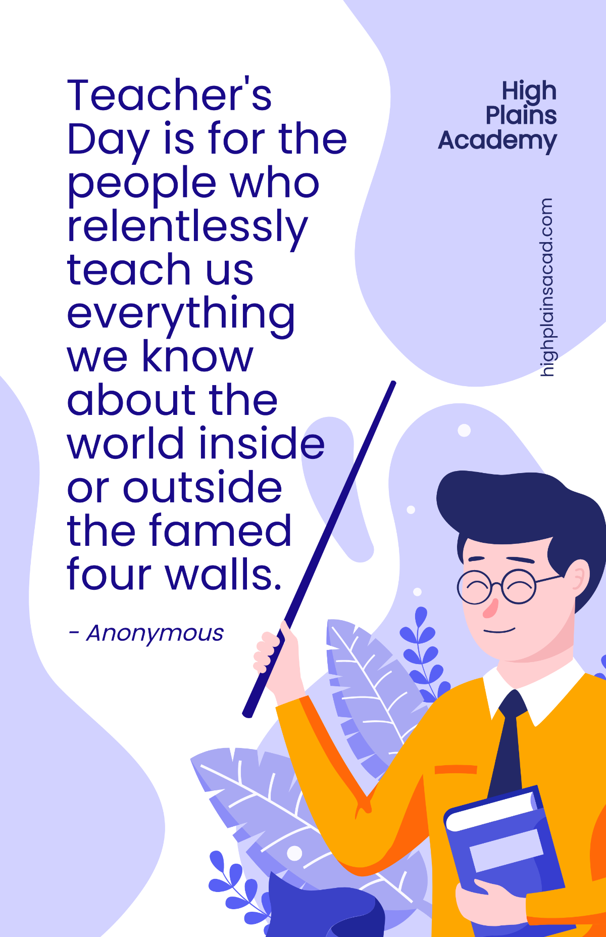 Free Teacher's Day Quote Poster Template