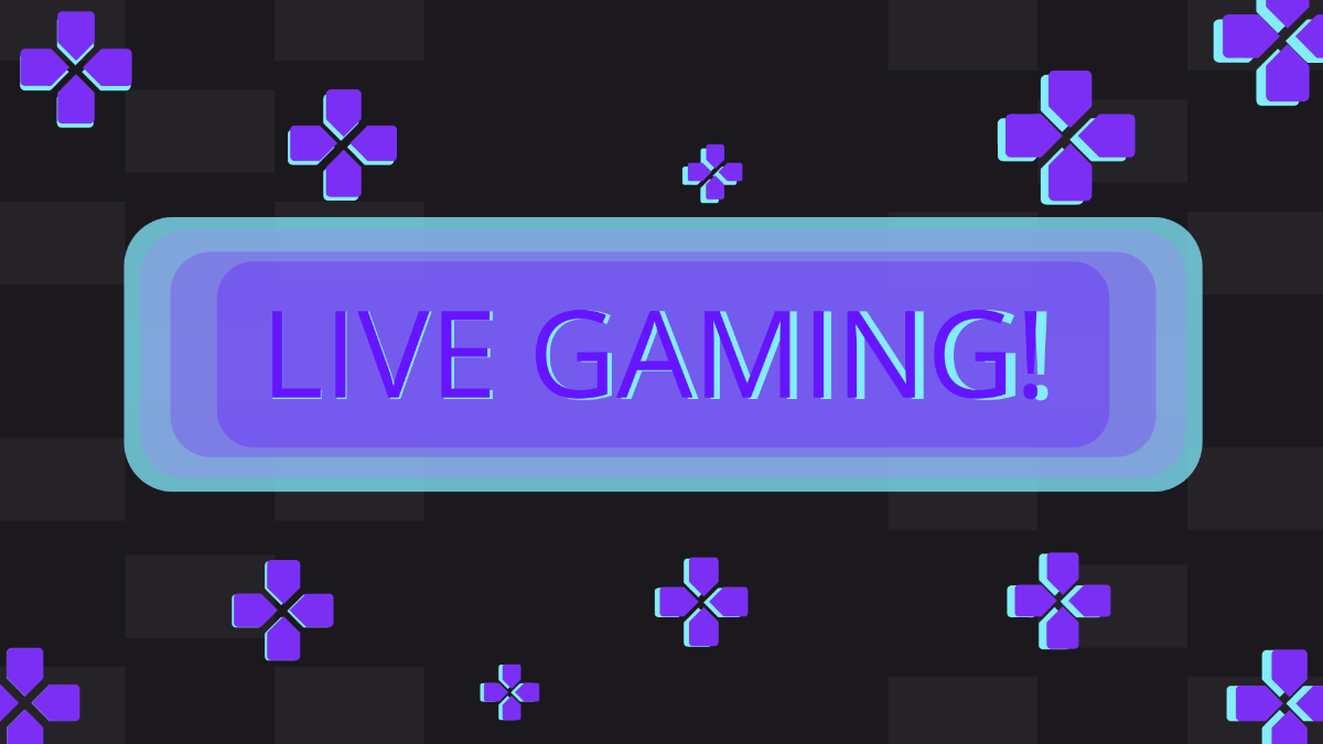 Live Gaming Background Template