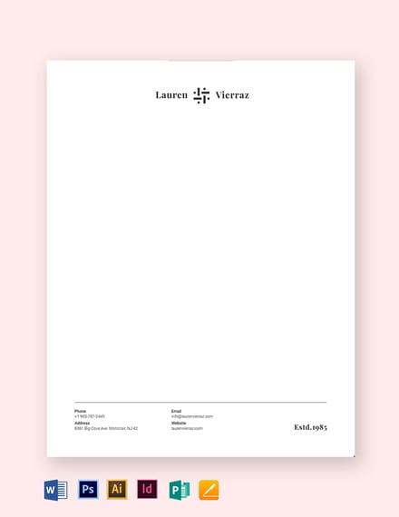 textiles company letterhead