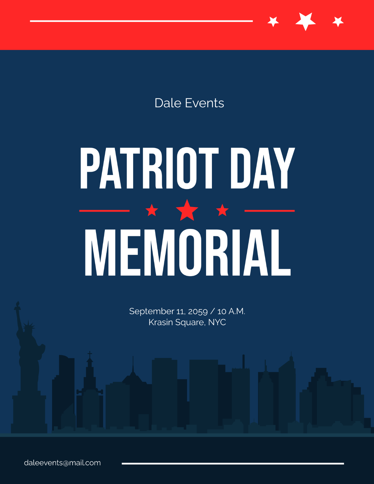 Patriot Day Memorial Flyer Template - Edit Online & Download