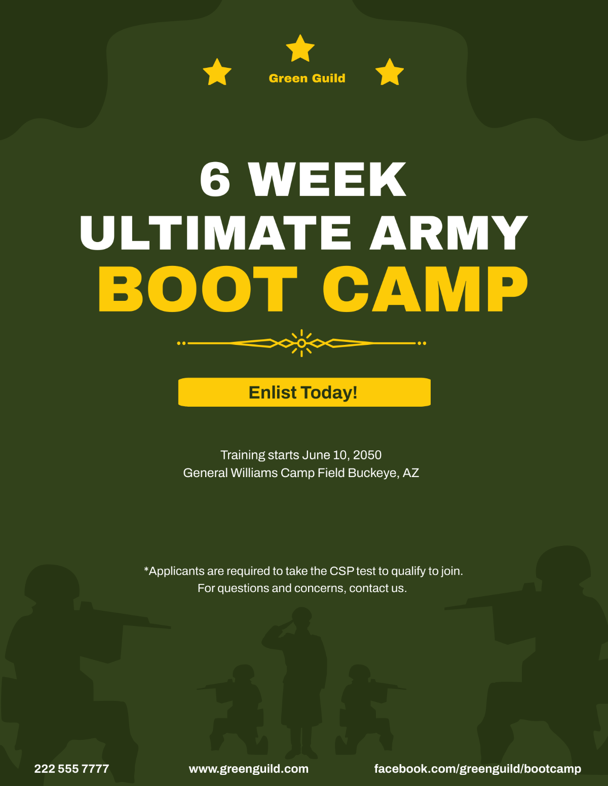 6 Week Boot Camp Flyer Template - Edit Online & Download