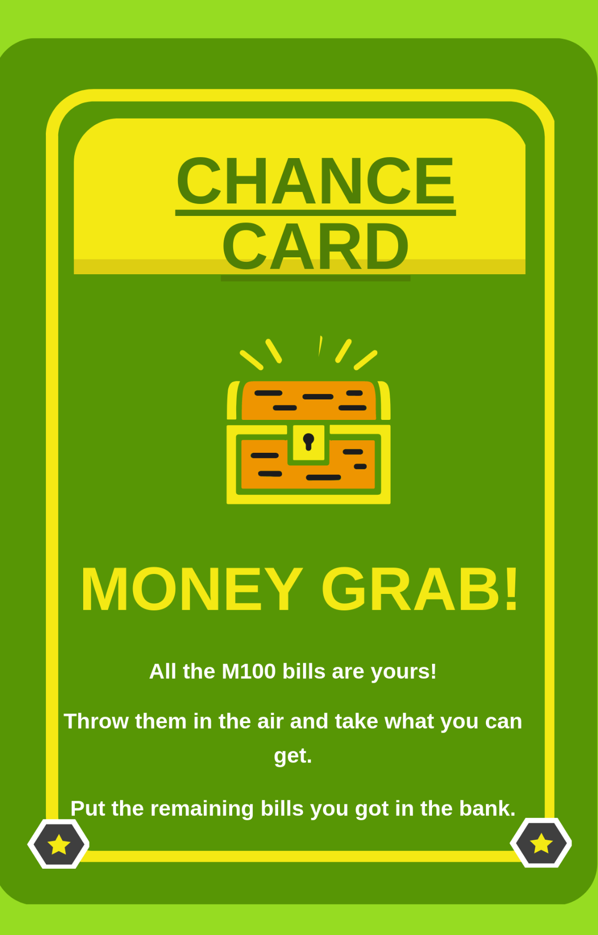 Monopoly Chance Card Template