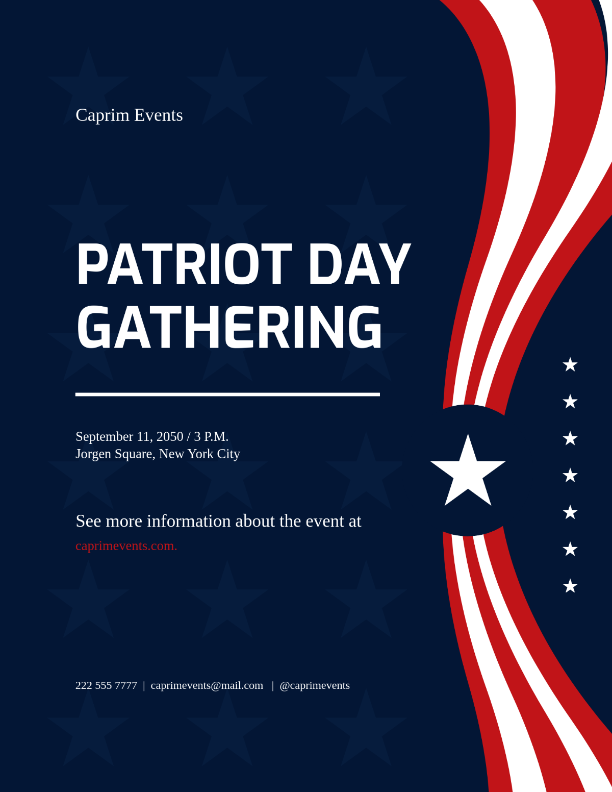 Patriot Day Event Flyer