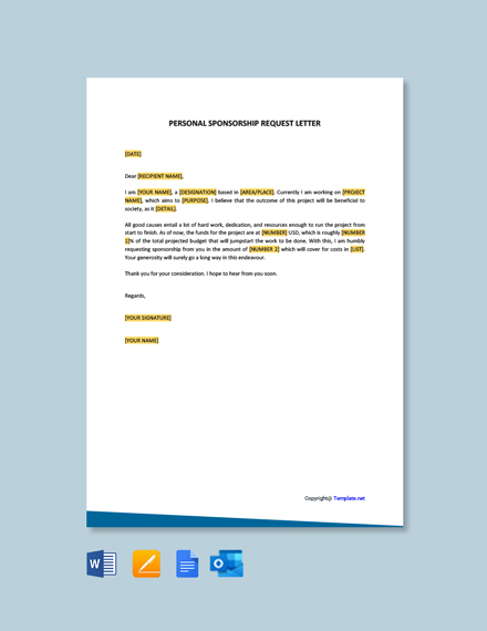 FREE Solicitation Letter For Sponsorship Template - Word | Google Docs ...