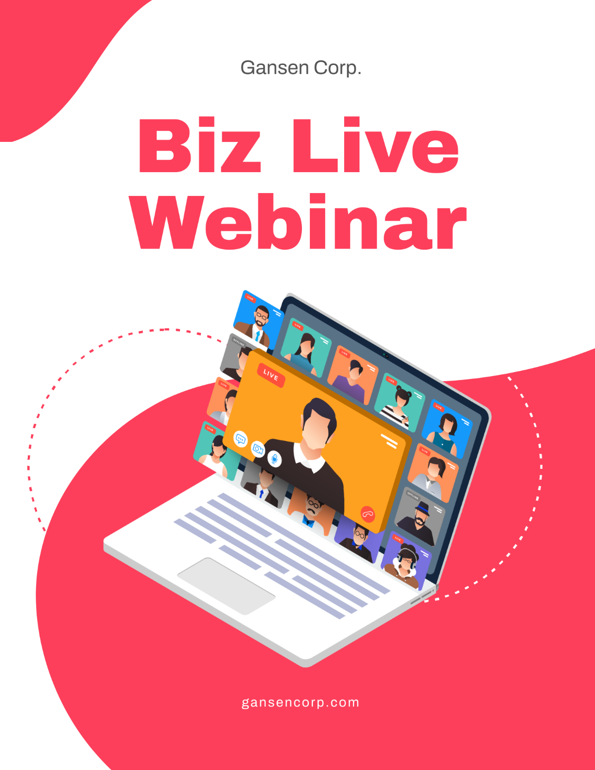 Live Webinar Flyer Template - Edit Online & Download