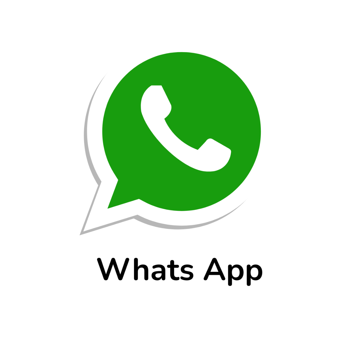 Transparent WhatsApp Vector Template
