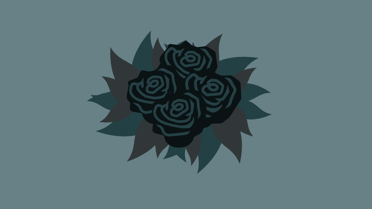 Free Dark Rose Background Template