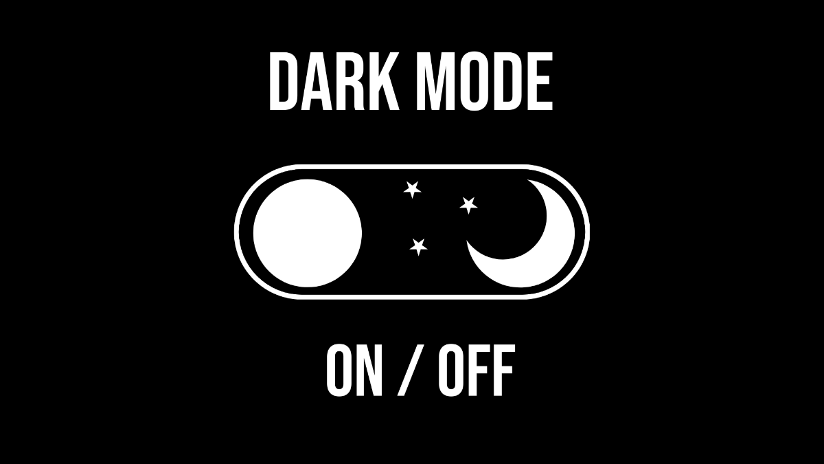 Dark Mode Background Template
