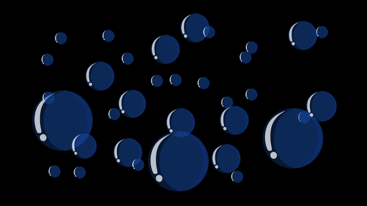 Dark Blue Bubbles Background Template