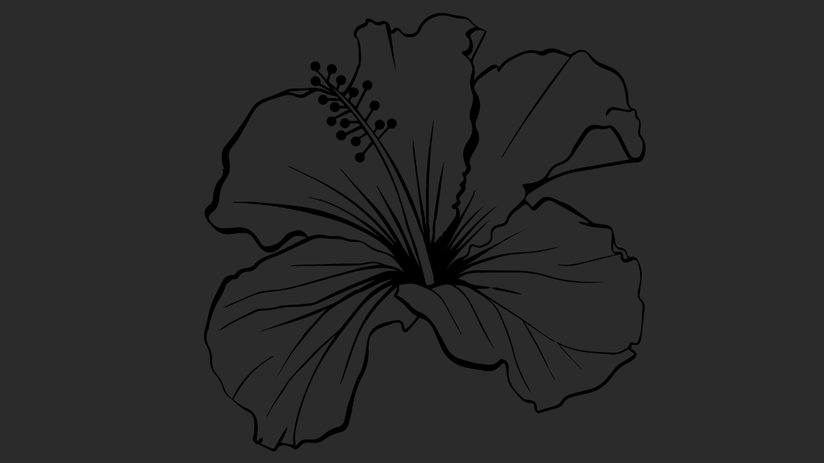 Dark Flower Background Template