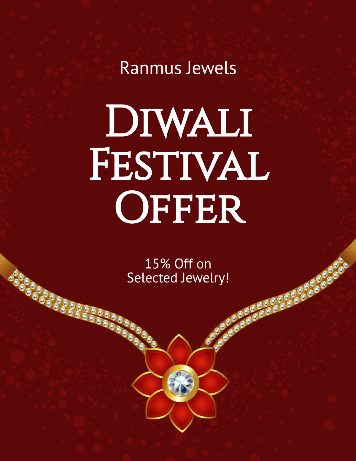Diwali Festival Offer Flyer Template