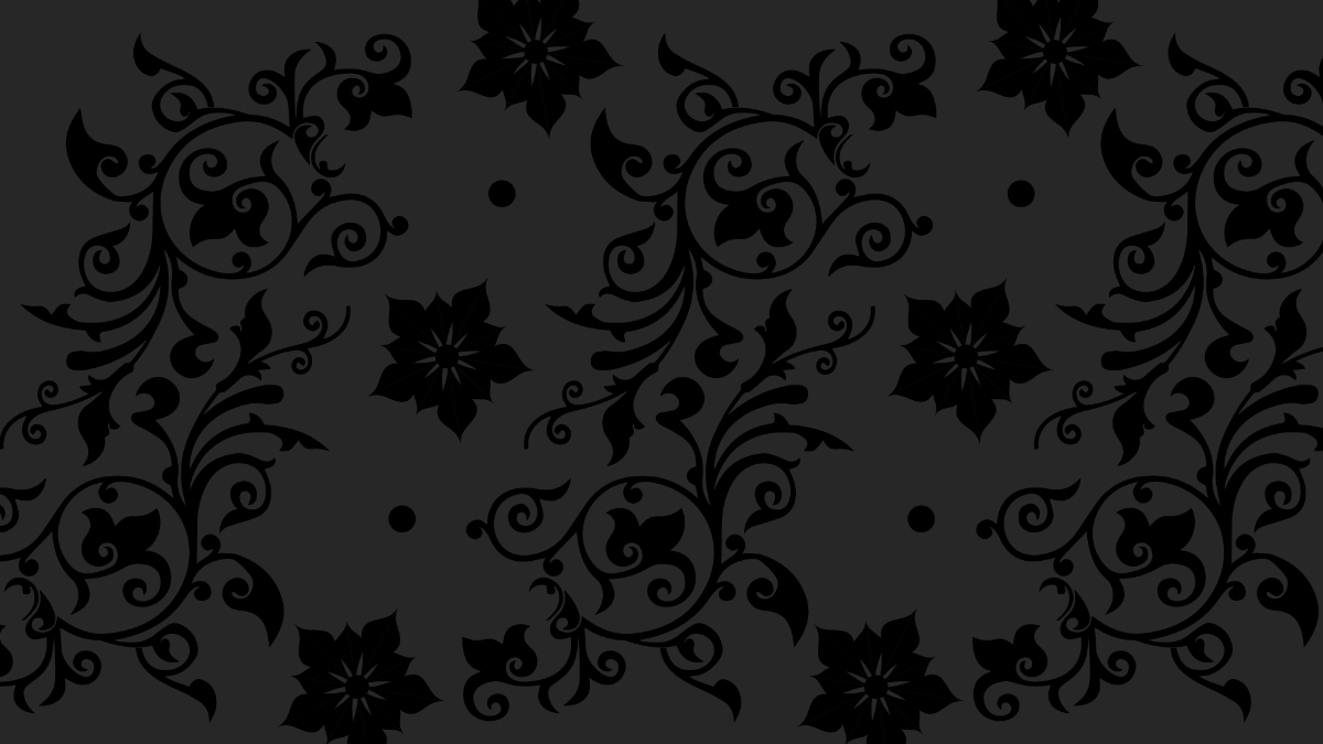 Free Dark Floral Background Template