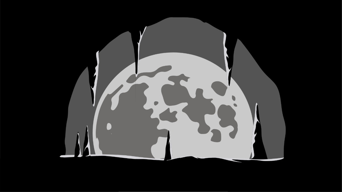 Free Dark Cave Background Template