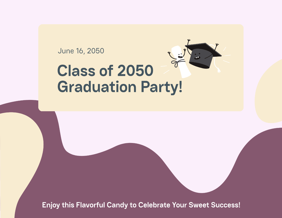 Graduation Candy Wrapper Template