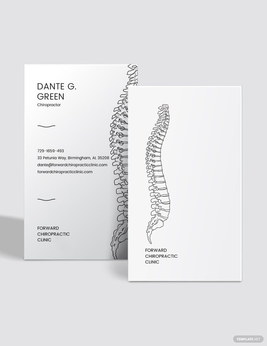 Spine Business Card Template