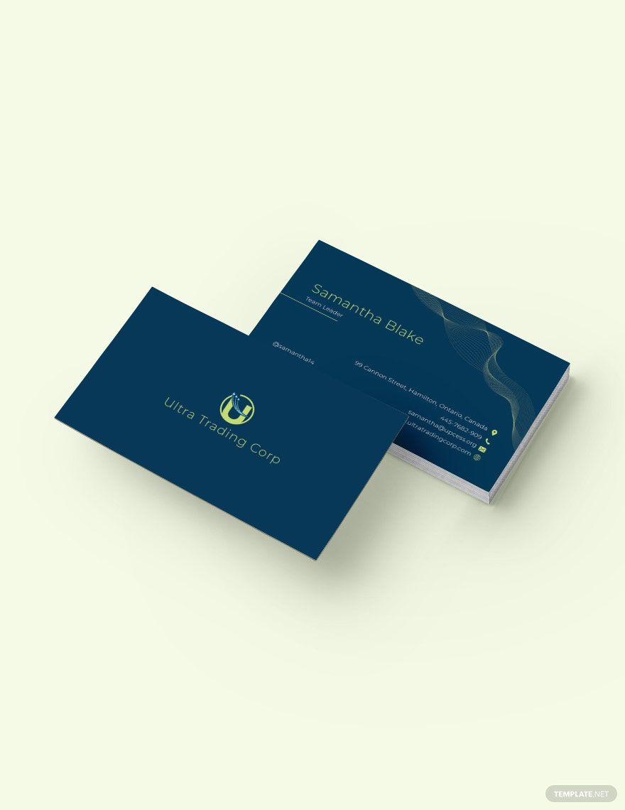 Trading Company Business Card Template