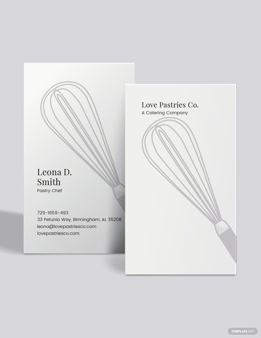 Whisk Business Card Template in Word, Google Docs, Illustrator, PSD, Apple Pages, Publisher