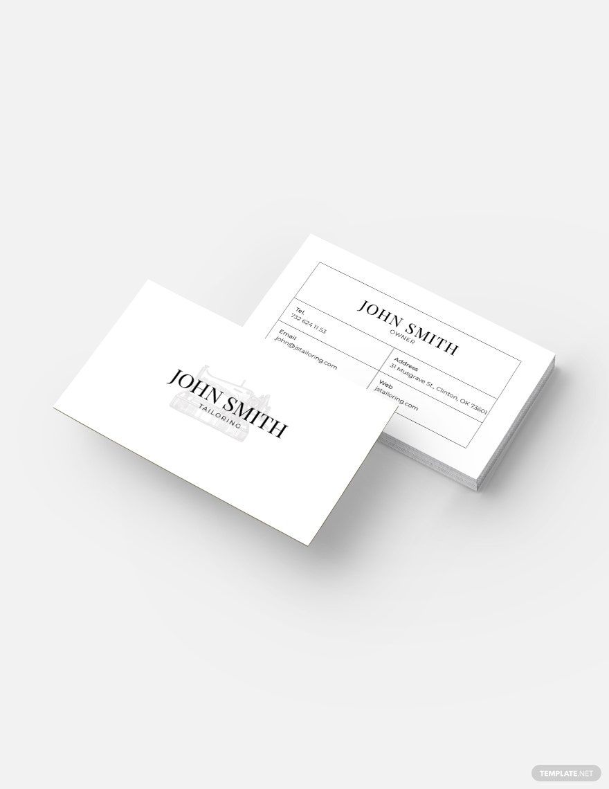 Whitestick Business Card Template