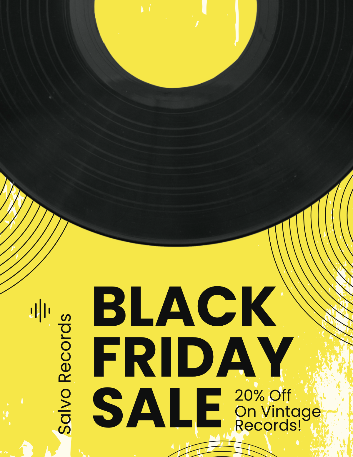 Vintage Black Friday Flyer Template - Edit Online & Download