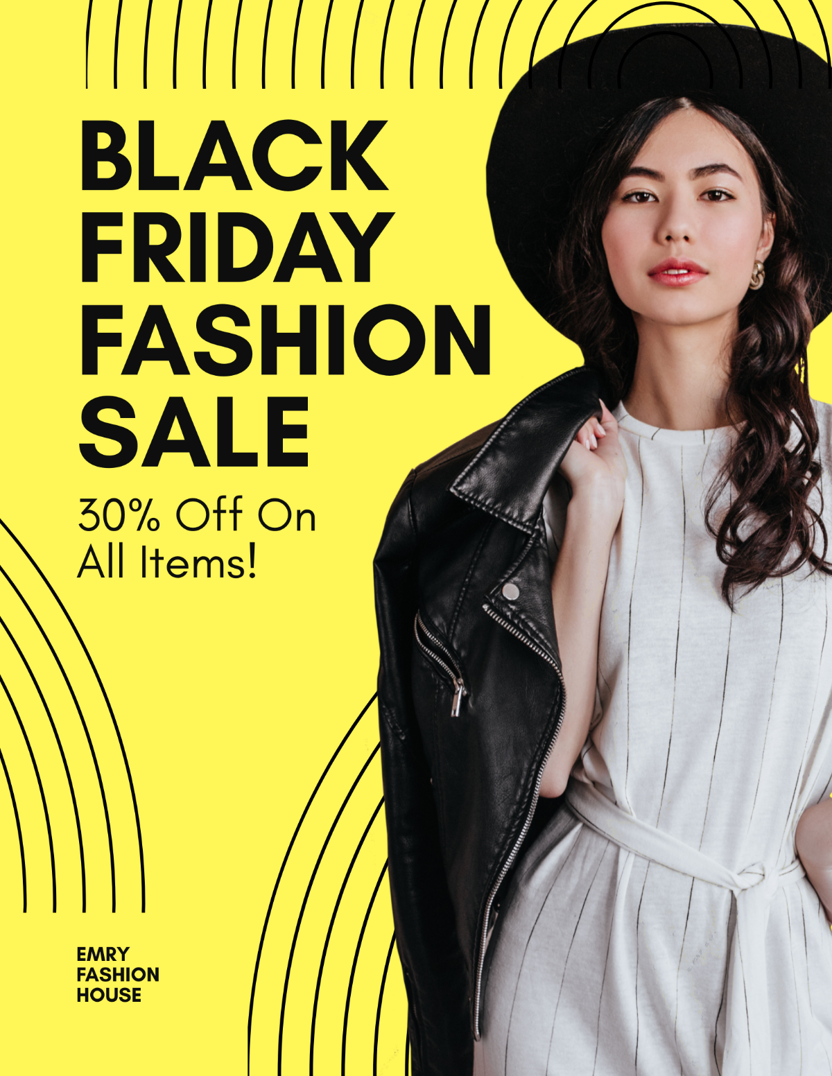 Free Black Friday Fashion Sale Flyer Template - Edit Online & Download ...