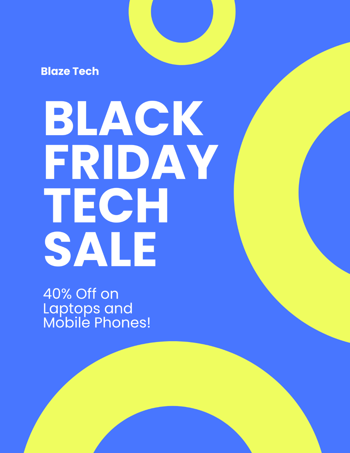 Black Friday Tech Sale Flyer Template - Edit Online & Download