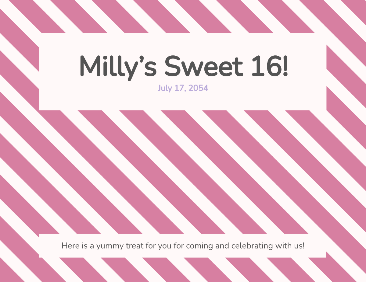 Striped Candy Bar Wrapper Template
