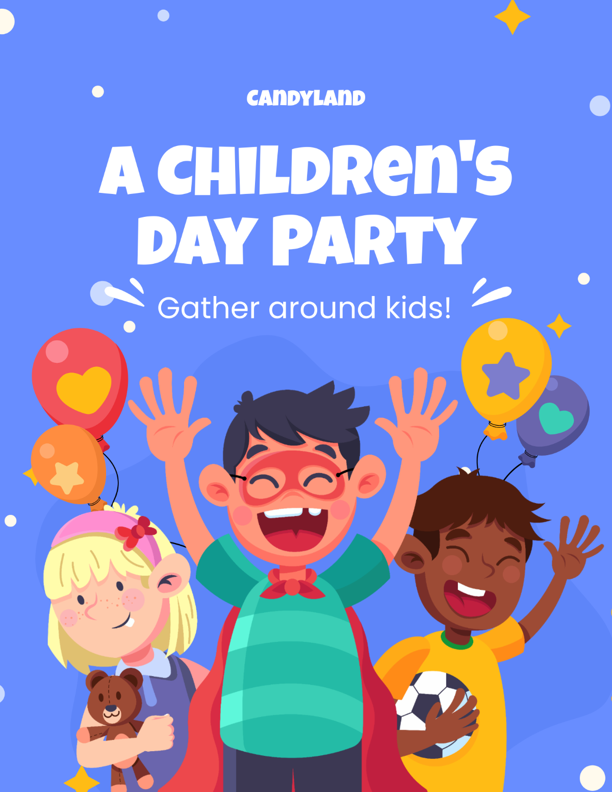 Children's Day Party Flyer Template - Edit Online & Download