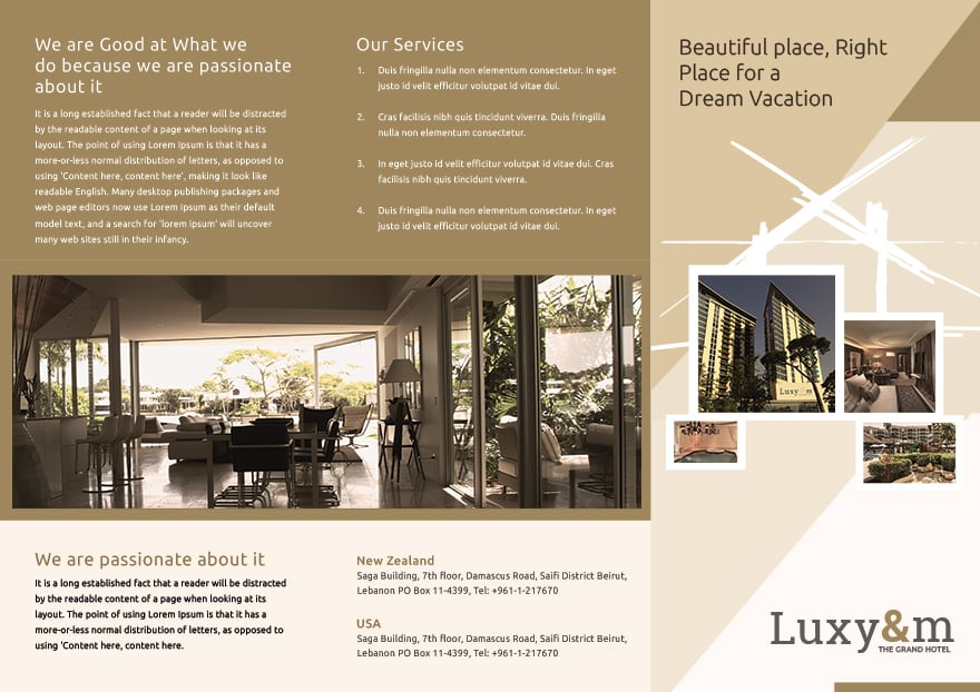 Hotel A TriFold Brochure