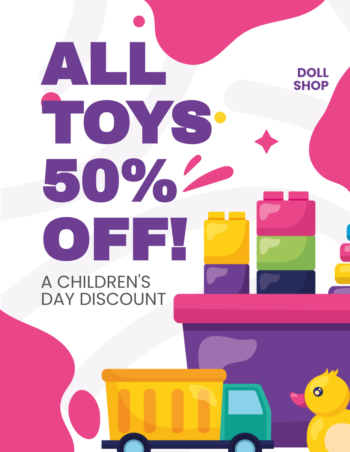 Children's Day Offer Flyer Template - Edit Online & Download