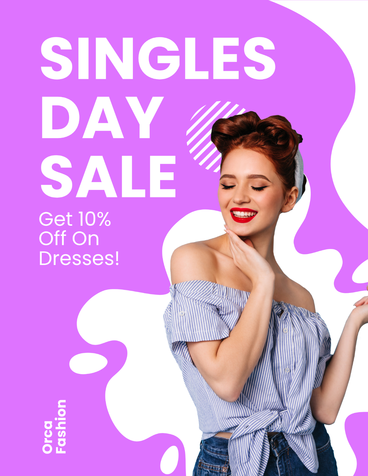 Singles Day Sale Flyer Template - Edit Online & Download