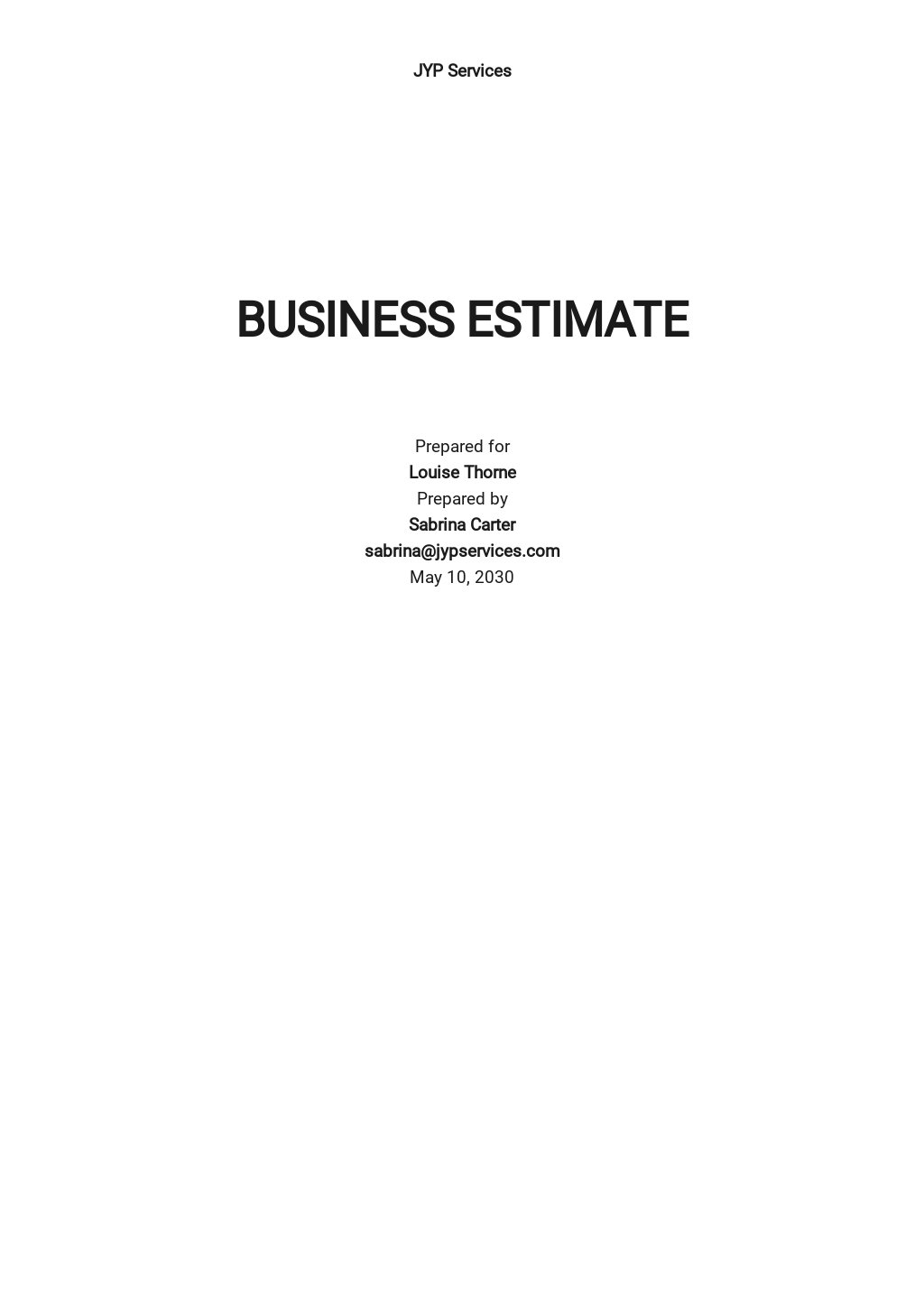 FREE Estimate Templates in Google Sheets (SPREADSHEETS)