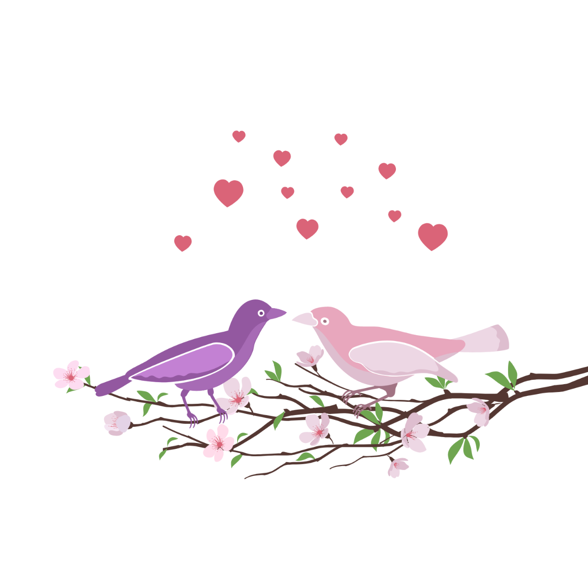 Love Birds Vector