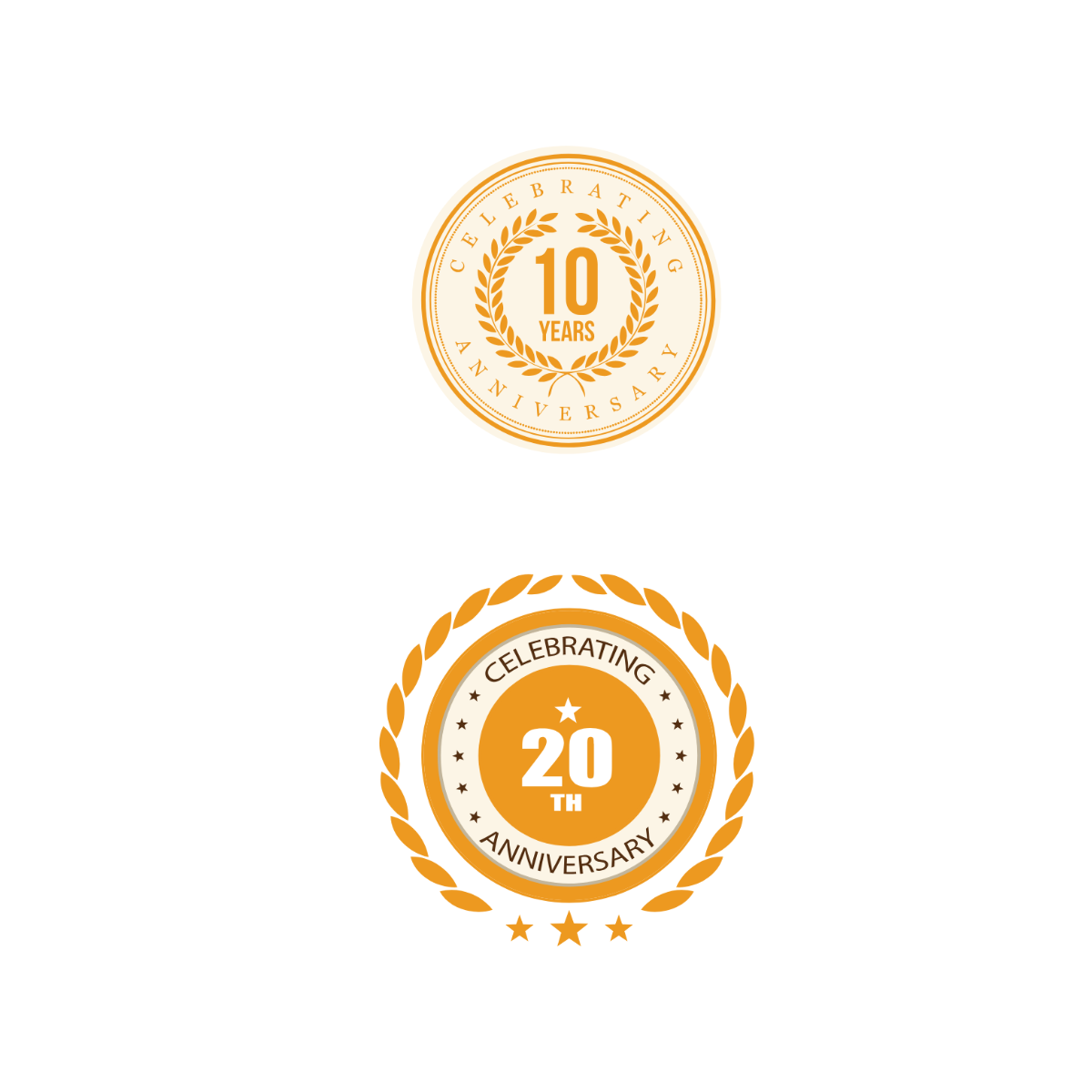 Free Happy Anniversary Label Clipart Template to Edit Online