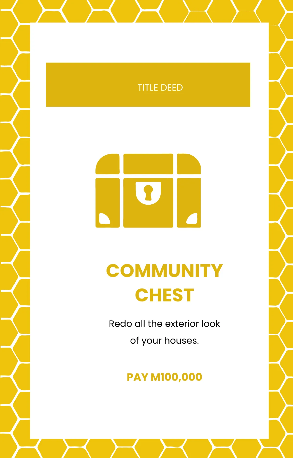 Free Monopoly Title Deed Card Template to Edit Online