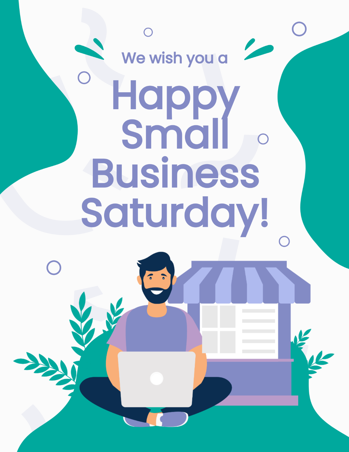 Happy Small Business Saturday Flyer Template
