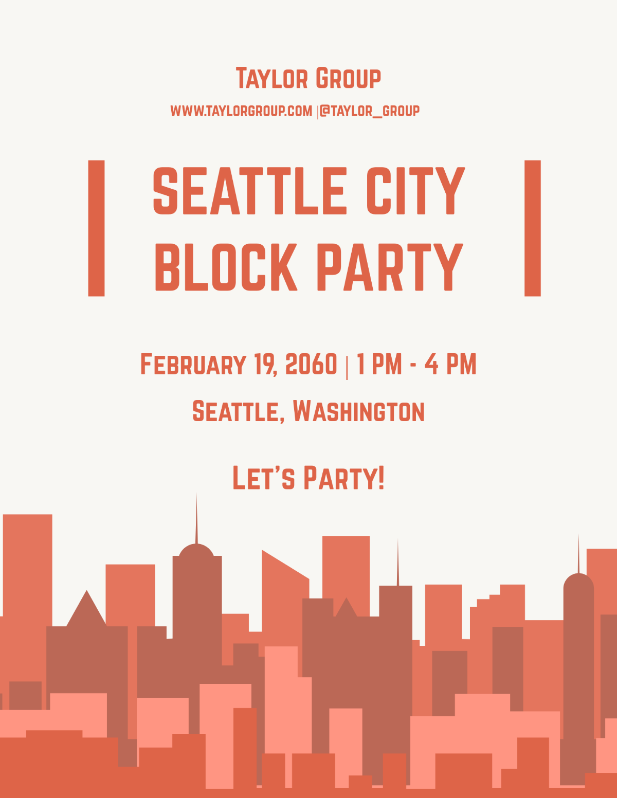 City Block Party Flyer Template - Edit Online & Download