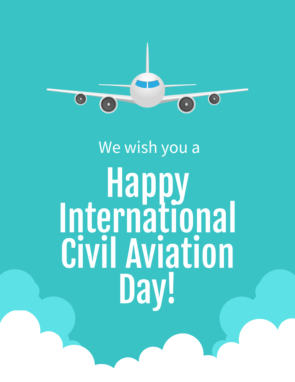 International Civil Aviation Day Flyer Template
