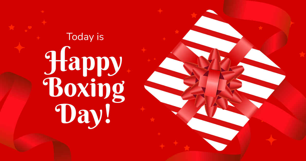 Happy Boxing Day Facebook Post Template