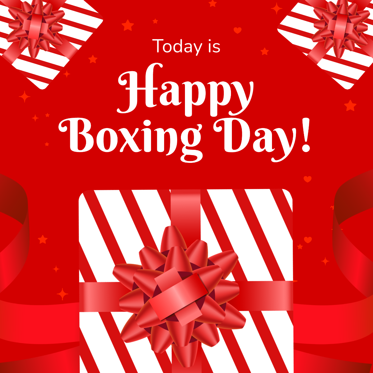 Free Happy Boxing Day Instagram Post Template