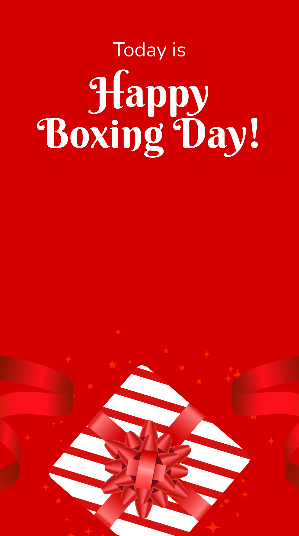Happy Boxing Day Snapchat Geofilter Template