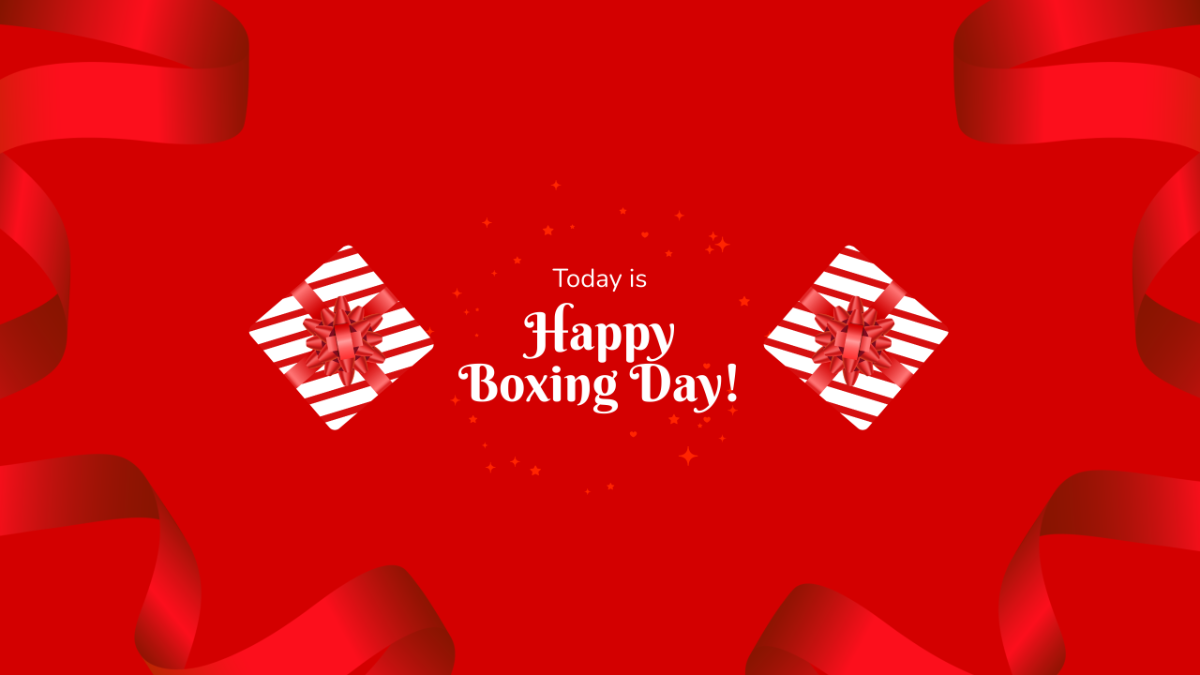 Happy Boxing Day Youtube Banner Template