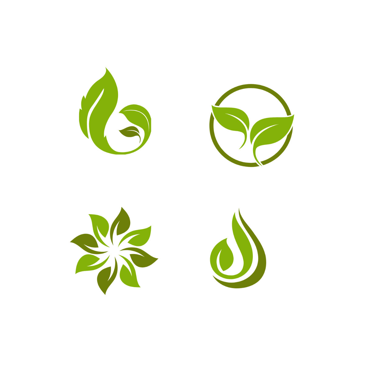 Leaves Logo Vector Template