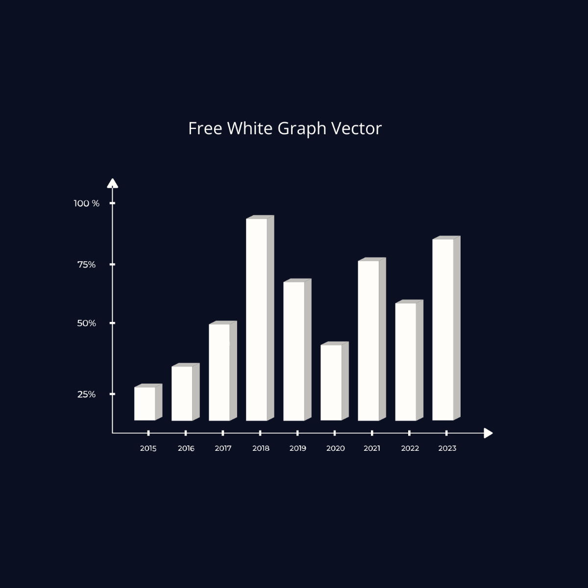 White Graph Vector Template