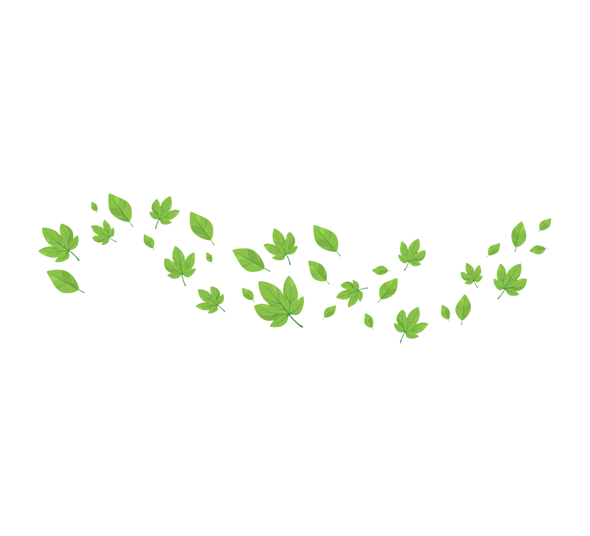 Free Blowing Leaves Vector Template