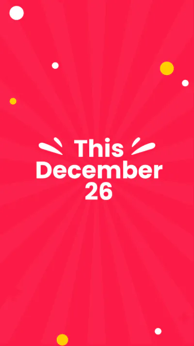 Free Boxing Day Event Instagram Story Template to Edit Online