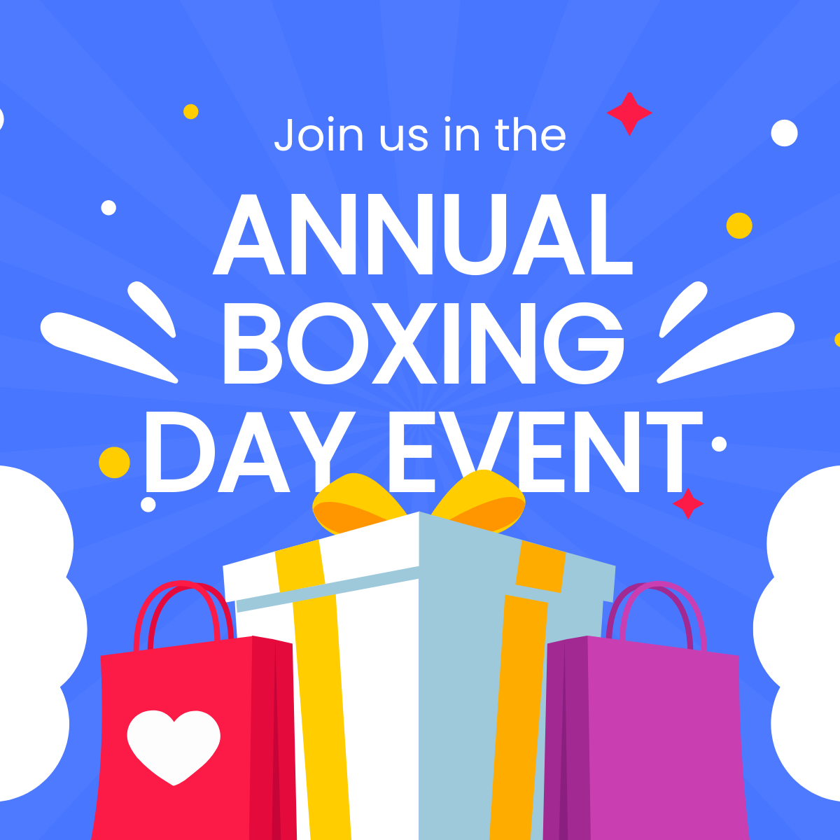 Boxing Day Event Linkedin Post Template